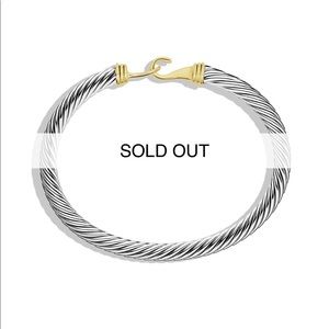 David Yurman gold cable buckle bracelet
